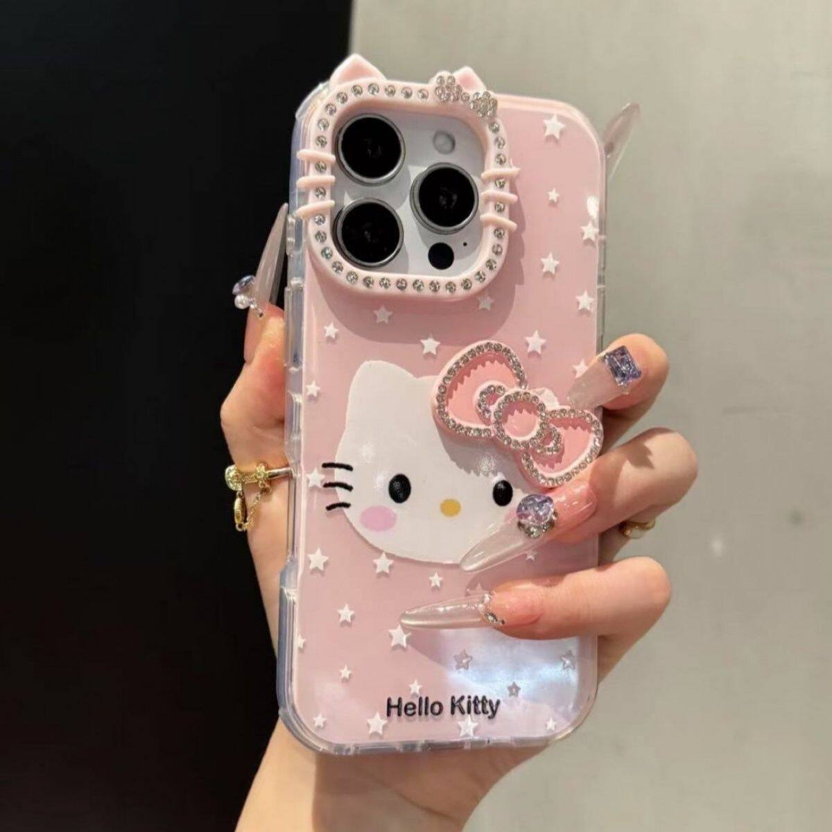 立体蝴蝶结Kitty苹果保护壳卡通