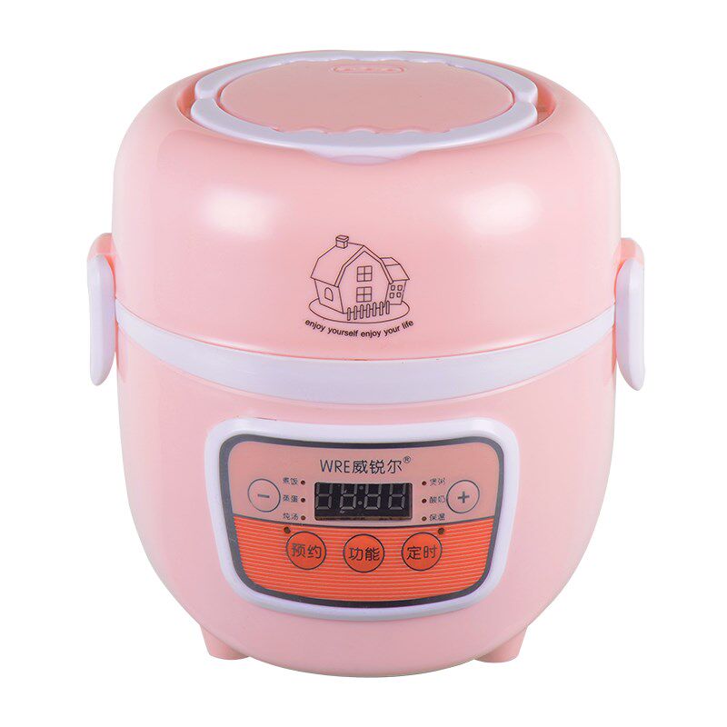 智能电热饭盒 双层保温预约定时 迷你加热蒸煮饭盒 热饭器可插电