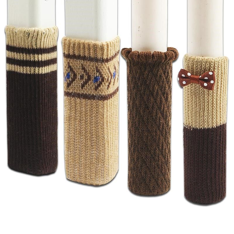 针织桌椅脚腿垫加厚防掉硅胶静音防滑耐磨椅子脚保护