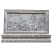 新庭院影壁墙仿古四合院照壁影墙照墙石雕浮雕装 饰壁画石雕墙