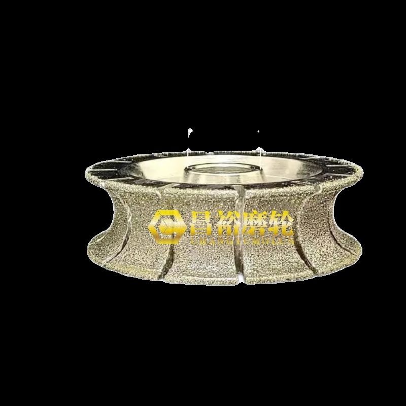 喷砂轮电镀轮石材磨边轮大理石人造石半圆边全圆边孔磨边机磨轮