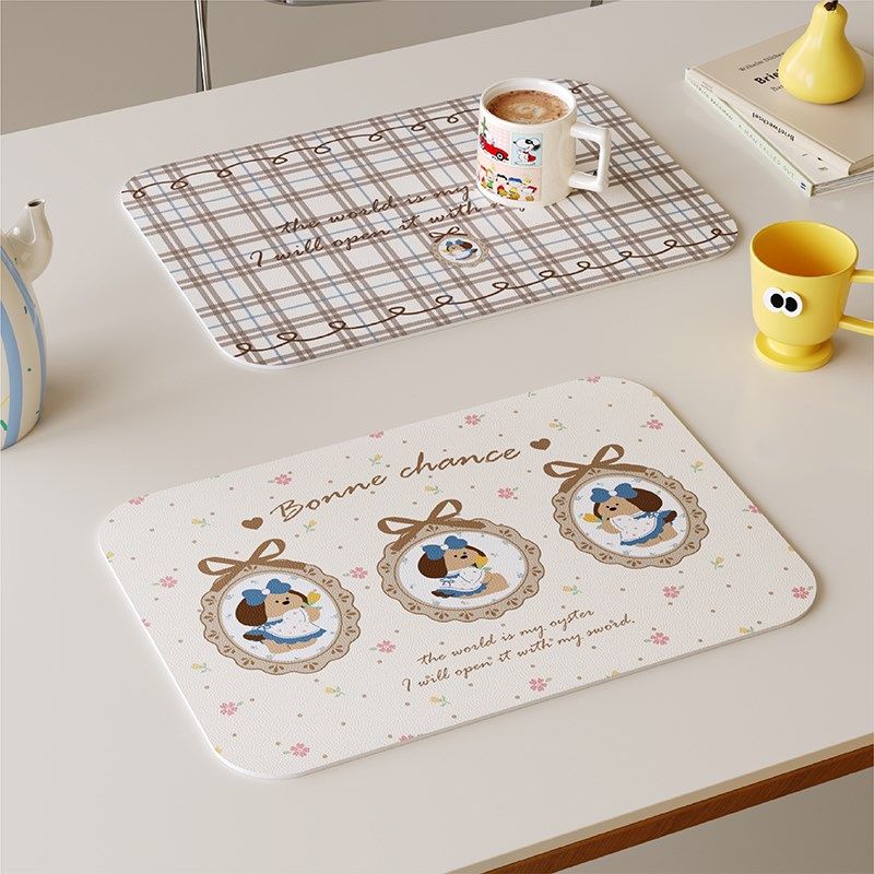 公小狗in风皮革西餐垫吧台桌垫防水防油易洗隔热餐桌垫杯垫,居家布艺,餐垫,淘宝优惠券,粉丝福利购,淘宝优惠卷