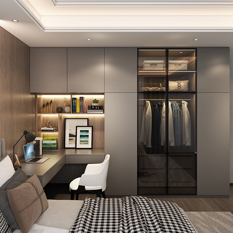 北京定制衣柜全屋整体家具兔宝宝现代卧室柜子衣帽间现代