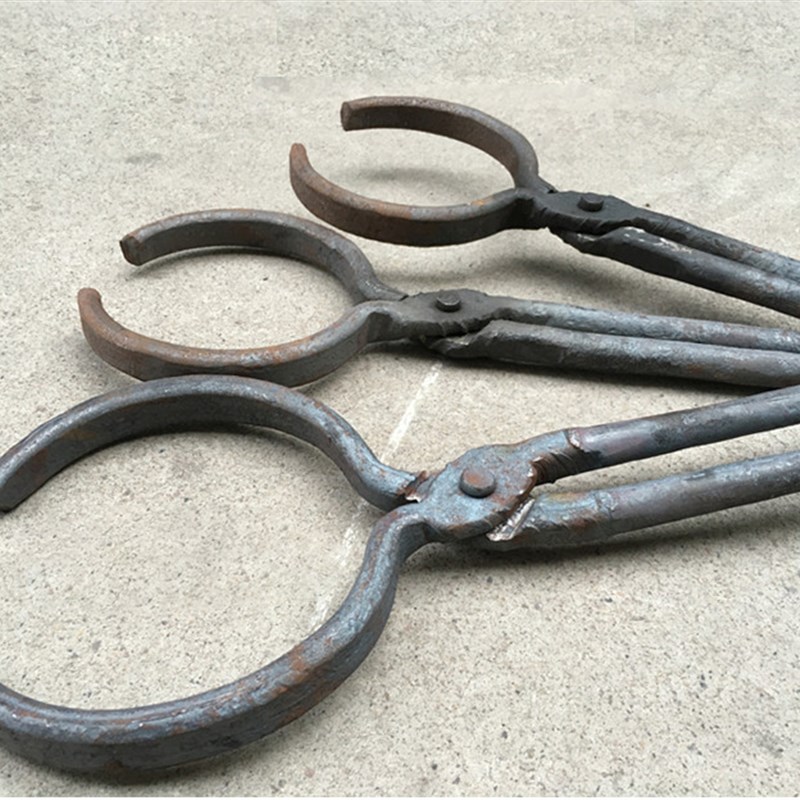 铝棒钳子铁夹子石墨坩埚钳圆口钳铝锭火钳夹钳打铁钳-mm