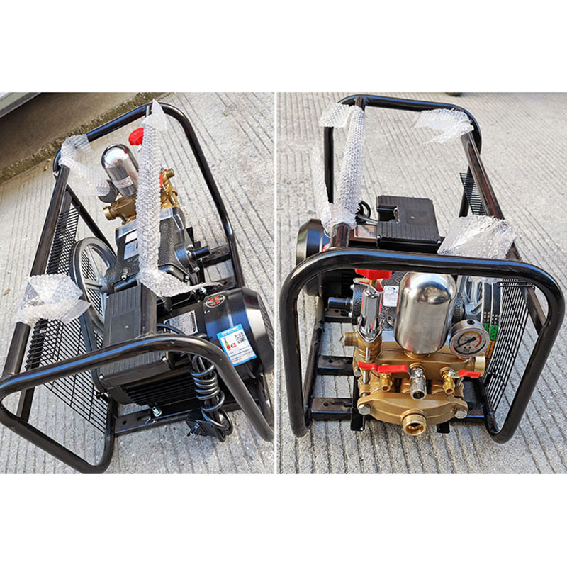 海顺5型陶瓷免黄油柱塞泵铜线电机方架喷雾器高压打药送水