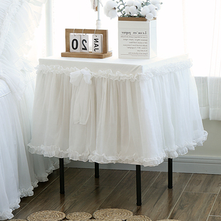 巧致生活 伊丽莎白床头柜罩保险柜盖布蕾丝高端结婚全包防尘罩