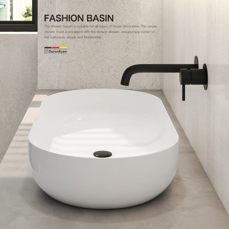 杜拉莱恩人造石台上盆洗手盆家用艺术洗脸盆单盆方形面盆小号