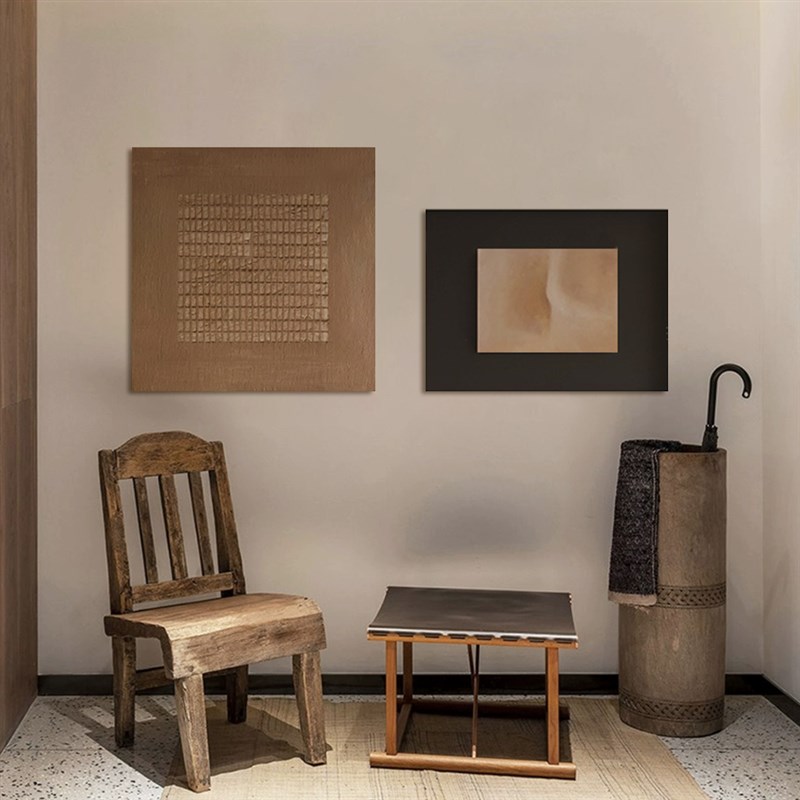 法式中古风组合装饰画卧室床头挂画小众艺术餐厅复古简约玄关画图片