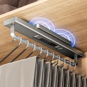 抽裤 裤 挂 架内置抽拉式 免打强力吸盘伸缩滑轨裤