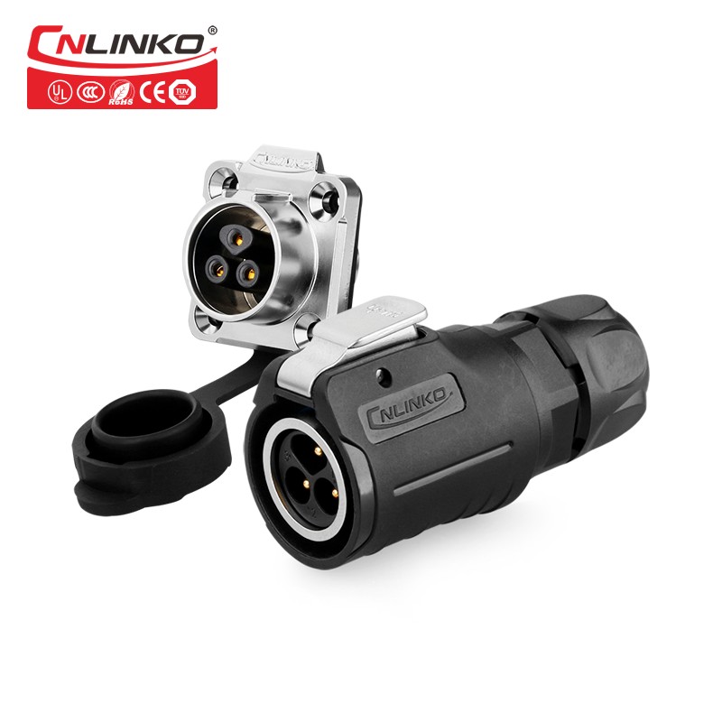 凌科工业防水1mm接插座LP1-2---5-7-8-9芯电线电缆连接器