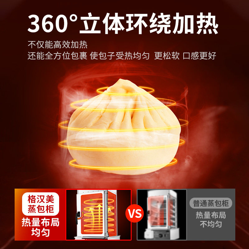 蒸包子馒头便利店商用台式蒸包柜全自动小型玻璃电蒸箱炉保温柜,厨房电器,商用蒸炉/商用蒸包炉,淘宝优惠券,粉丝福利购,淘宝优惠卷