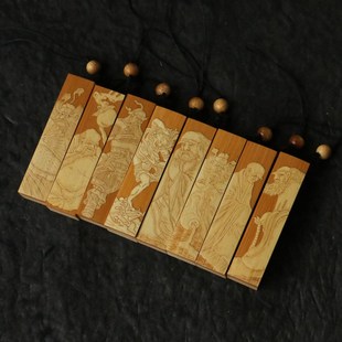 十几年老玉竹东阳老师傅纯手工精工非遗留青雕刻印章挂件把件把玩