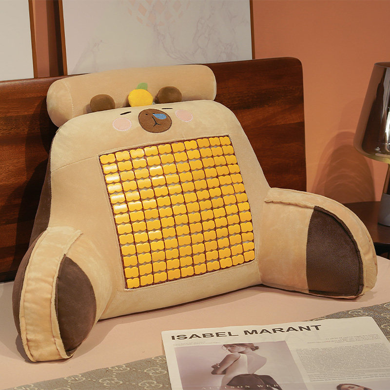 夏季麻将席靠枕床头靠垫大软包学生宿舍床上护腰凉席靠背沙发抱枕