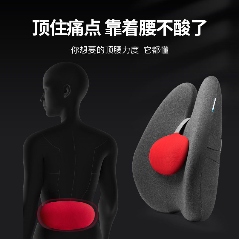 佳奥护腰靠垫抱枕腰靠办公室座椅腰枕孕妇靠枕久坐龙猫腰垫