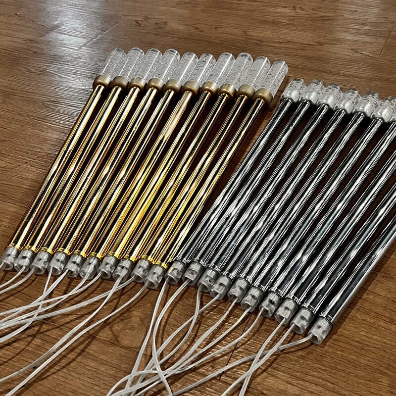 婚礼新款水晶奥斯卡黑金火柴路引摆件蜡烛火苗吊灯宴会婚礼堂道具