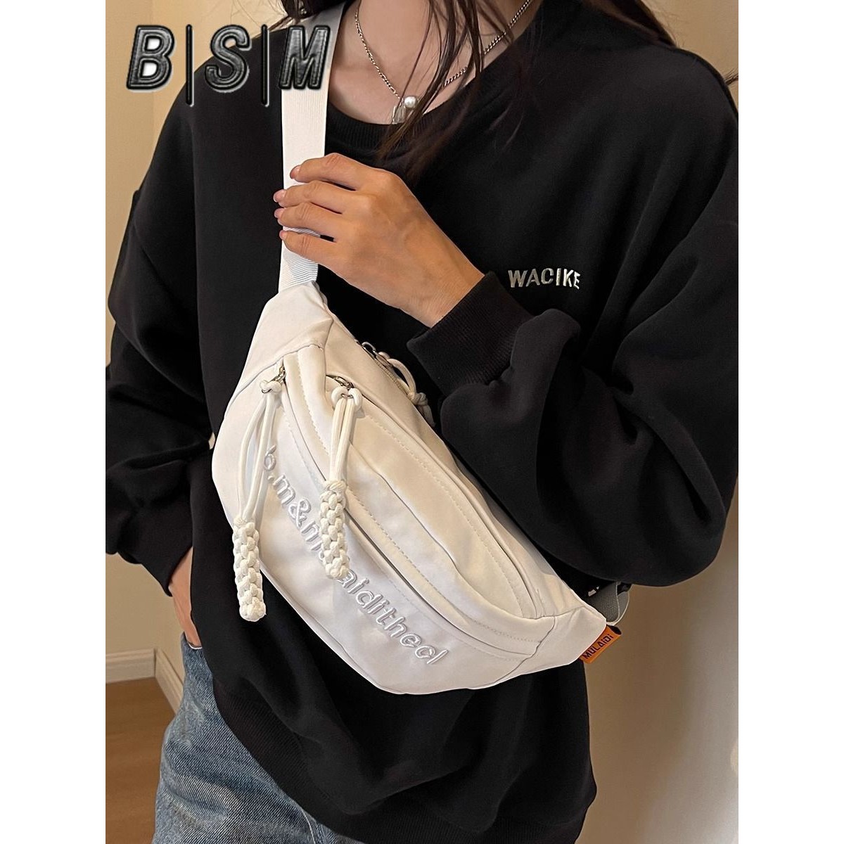 宾舍曼运动斜挎骑行胸包女