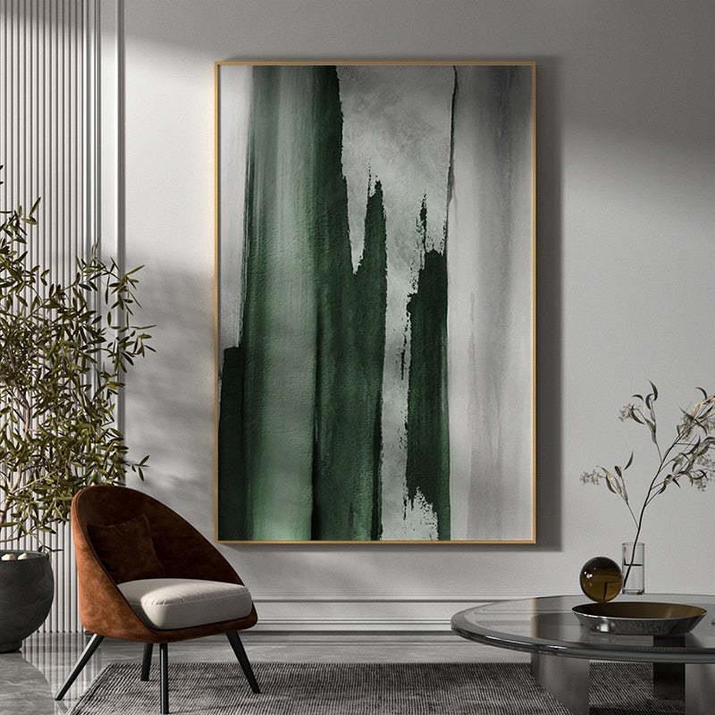 现代简约纯手工绘画抽像油画厚肌理装饰画极简风格客厅大尺寸挂画