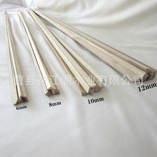 销售桐木条等腰三角形木条实木异形条建模木质材料压窗条