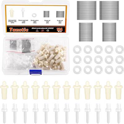 200PCS种植园百叶窗修理套件弹簧销订书钉垫圈维修工具