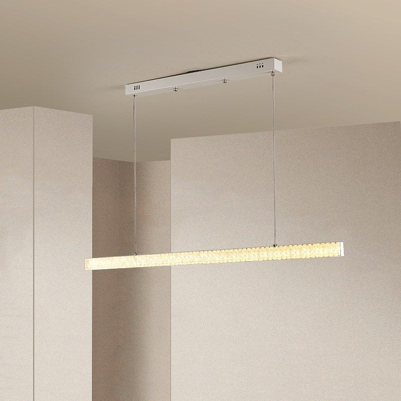 灯魅全光谱护眼吊灯一字长形饭厅灯现代极简创意餐桌灯具,家装灯饰光源,餐厅吊灯,淘宝优惠券,粉丝福利购,淘宝优惠卷