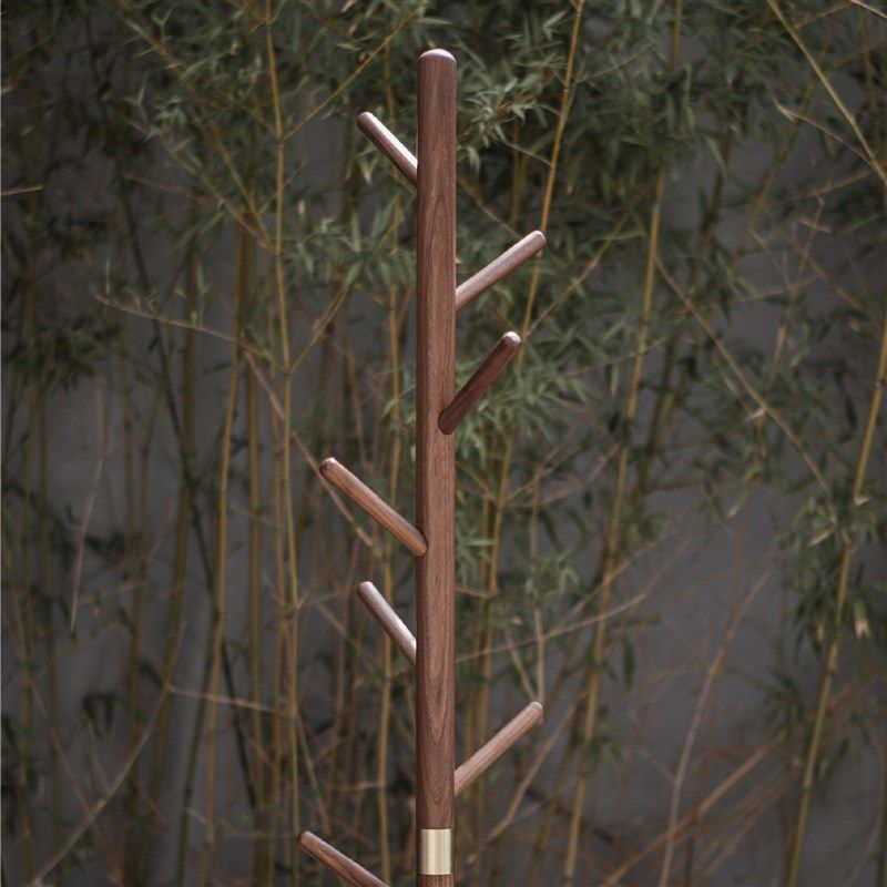 九间房单杆衣架实木玄关卧室挂衣架小户型落地衣帽架,家居饰品,落地摆件,淘宝优惠券,粉丝福利购,淘宝优惠卷