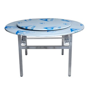 加厚转盘圆桌酒店圆台桌面家用商用大餐桌吃饭桌