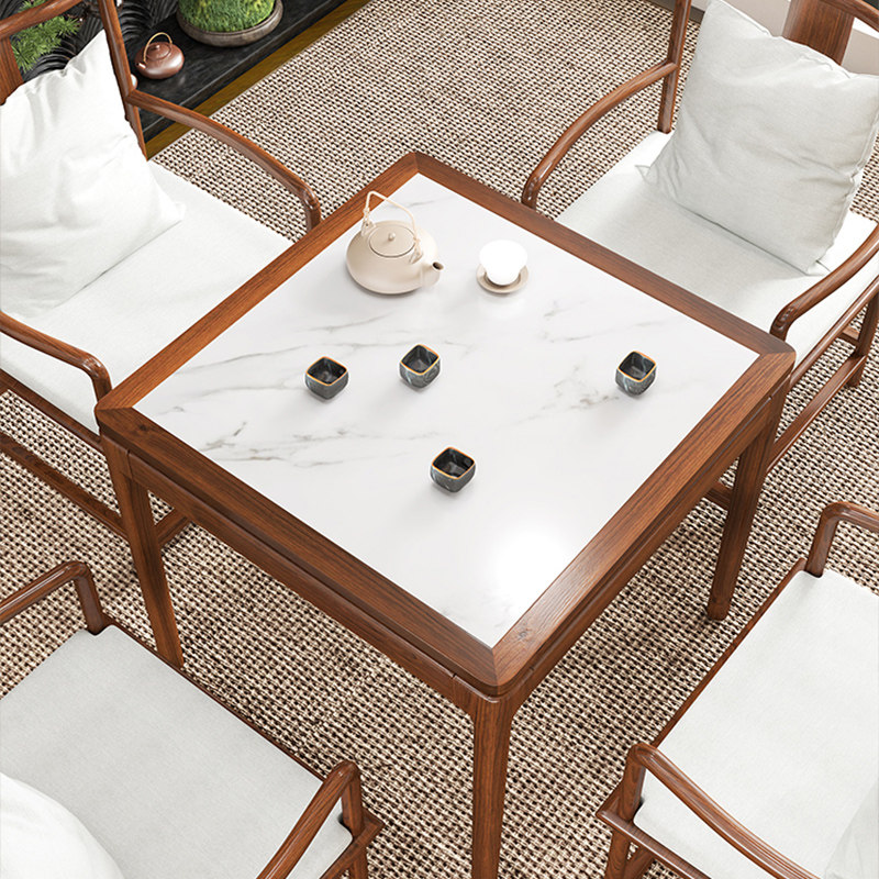 新岩板餐桌椅白蜡木小方桌八仙桌饭桌家用小户型,住宅家具,岩板餐桌,淘宝优惠券,粉丝福利购,淘宝优惠卷