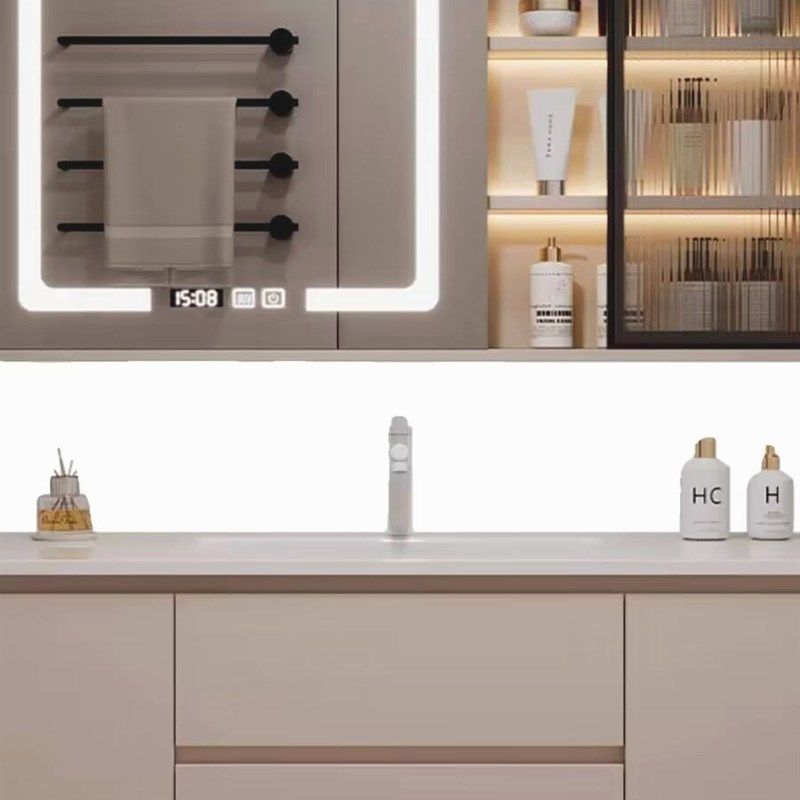 奶油风浴室柜999999厘米9公分陶瓷一体盆洗手池,家装主材,浴室柜组合,淘宝优惠券,粉丝福利购,淘宝优惠卷