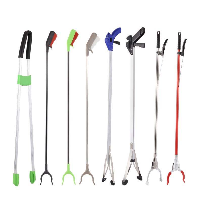 环卫夹加长不锈钢垃圾夹家用拾取物器铝合金捡垃圾钳长柄垃圾夹子