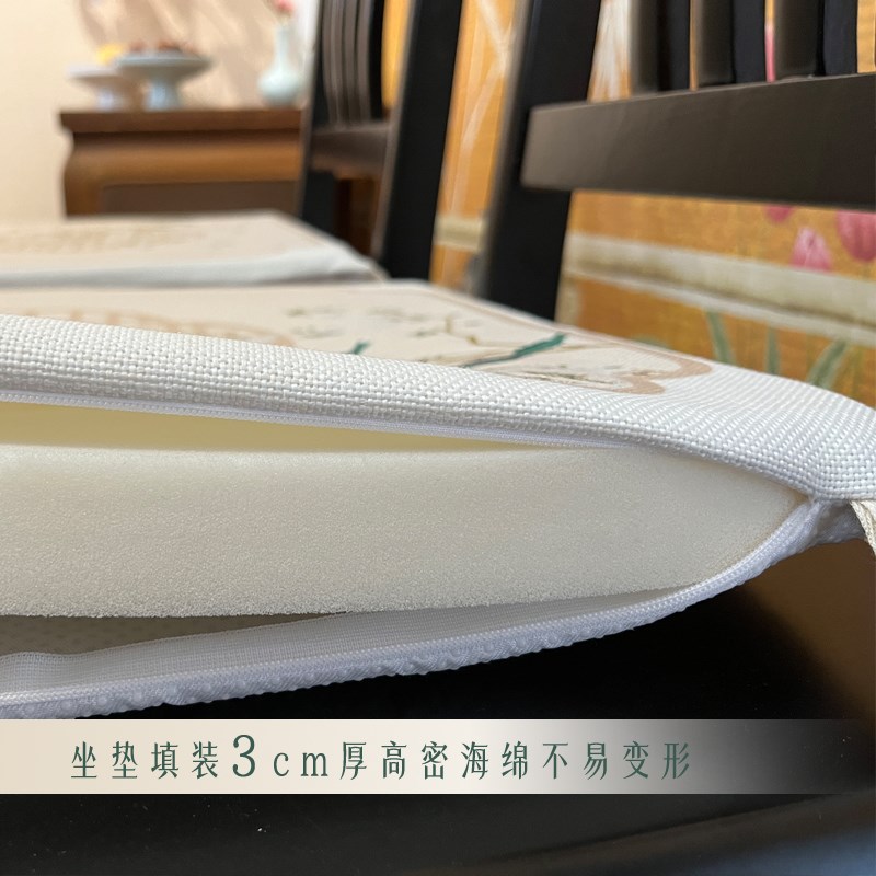 餐桌布中式椅子套罩棉麻防烫茶几布加厚长方形中国风红木椅盖布