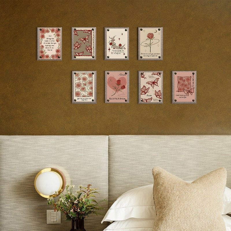 玫瑰海报毛毡墙墙面装饰照片墙相册墙创意装饰画软木板玄关卧室布,文具电教/文化用品/商务用品,软木板/照片板/毛毡板,淘宝优惠券,粉丝福利购,淘宝优惠卷