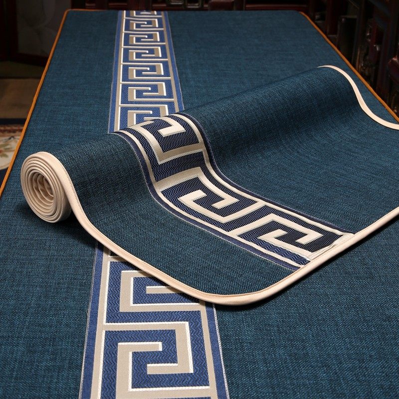 新沙发垫带靠背四季通用老式红木家具防滑坐垫罩盖布巾定制