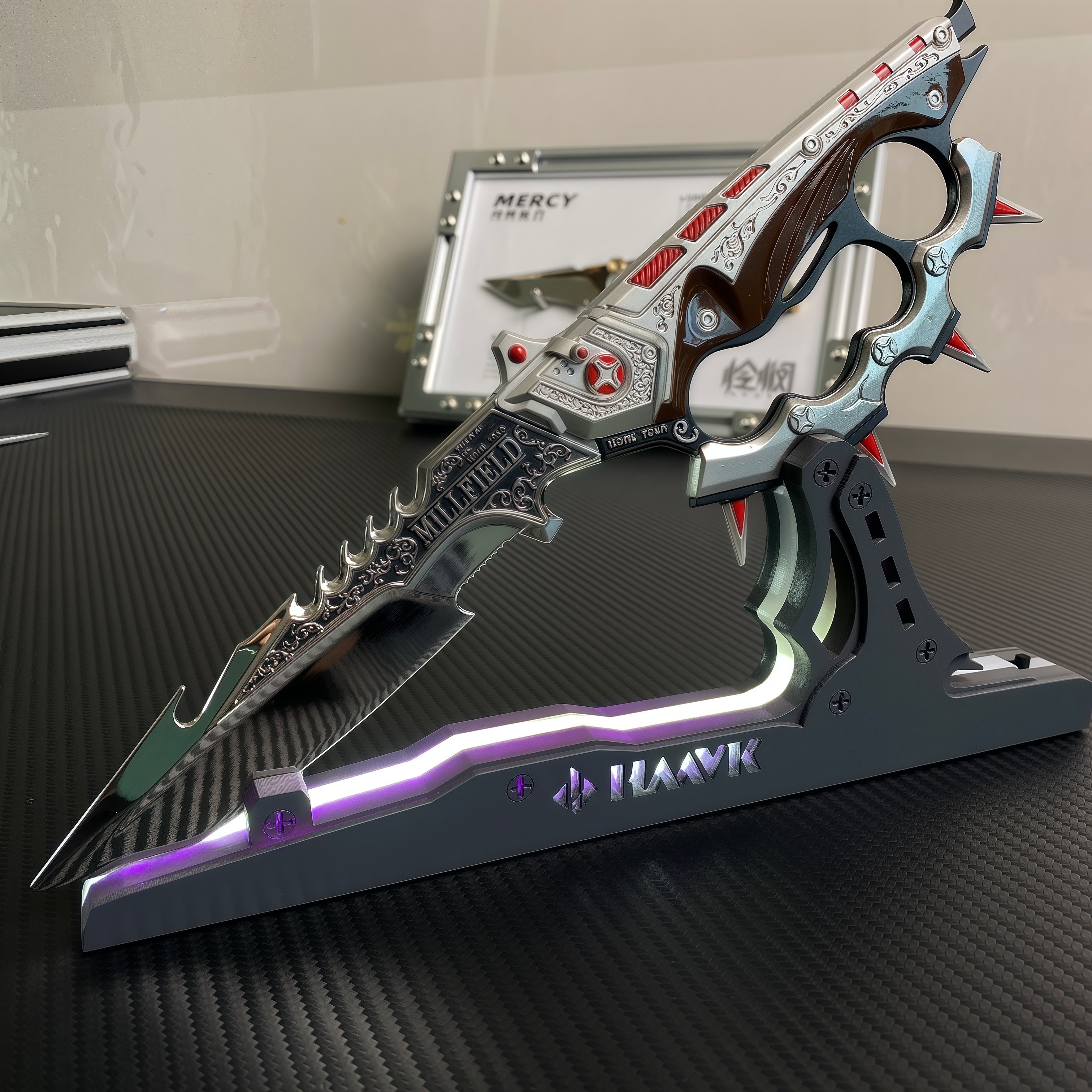 三角洲行动周边信条指虎刀金属模型玩具发光专属展架情人节礼物,模玩/动漫/周边/娃圈三坑/桌游,游戏/电竞实物周边,淘宝优惠券,粉丝福利购,淘宝优惠卷