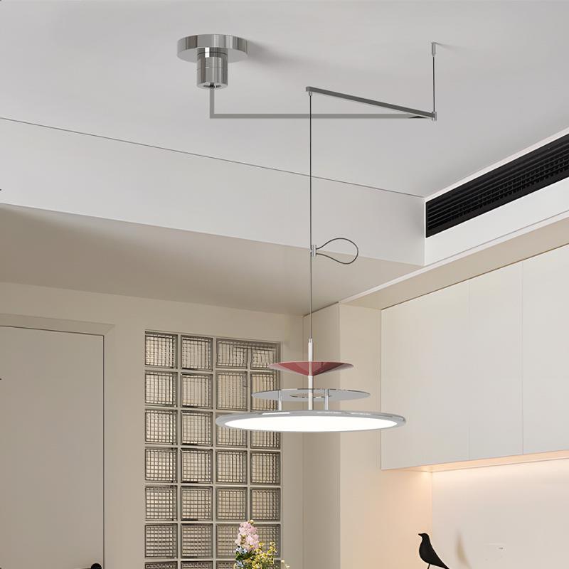 摇臂可移位餐厅吊灯现代简约创意个性吧台饭厅餐桌灯全光谱护眼灯