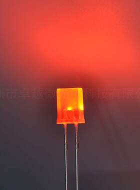 插件led发光二极管257方形橙发橙色 高亮橙色灯珠 专业LED制造商
