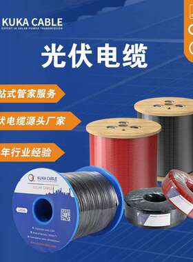 PV1-F/H1Z2Z2-K 1*4mm2光伏电缆辐照阻燃四平方直流电缆线TUV抗老