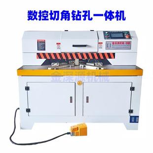 木线条移门橱柜衣柜门门窗相框镜边框数控45度切角锯钻孔一体机械