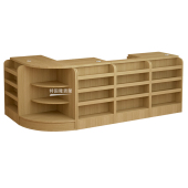 超市收银柜台烟酒柜便利店烟柜母婴店吧台店铺小型转角收银柜台