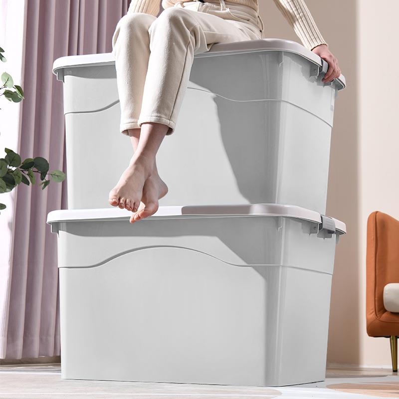 特大号塑料收纳箱家用收纳衣服整理箱子加厚搬家大容量衣物储新品