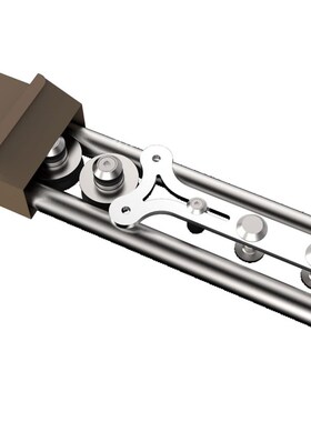 谷门吊轨全圆管木门玻璃门谷门五金移门吊轮轨道