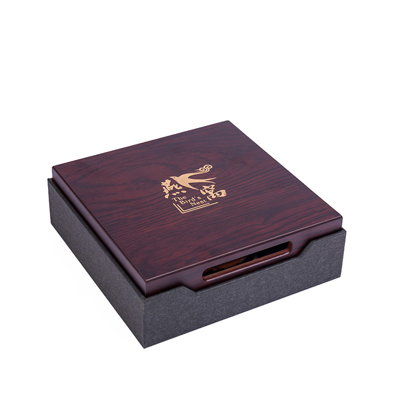 燕窝礼盒包装盒天地盖礼盒燕窝盒克燕窝袋木盖雕刻金色燕窝