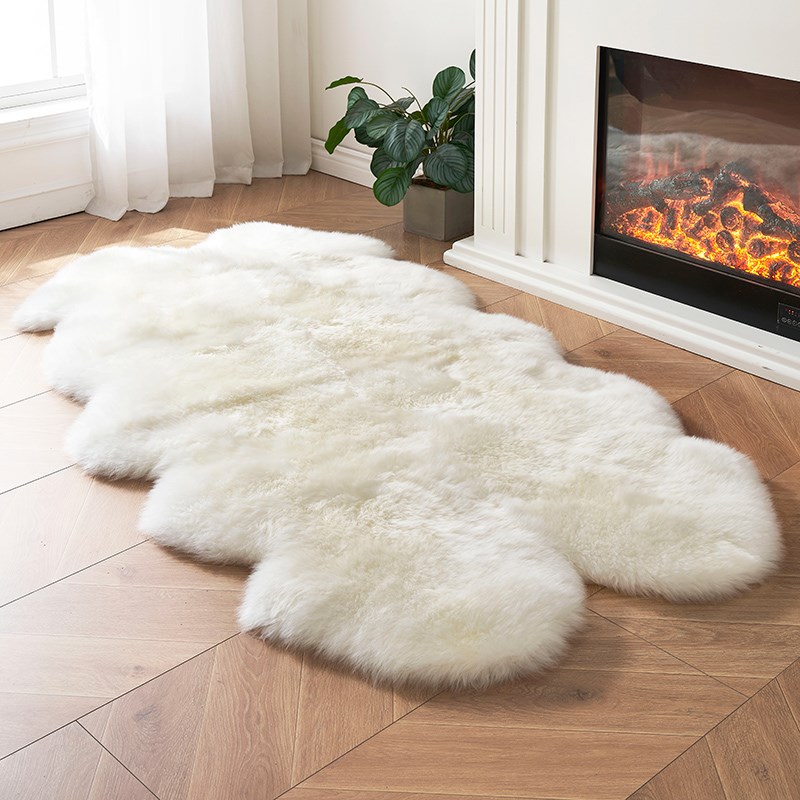 澳尊澳洲整张羊皮地毯客厅毛毛地垫卧室羊毛垫床边长羊毛沙发垫毯