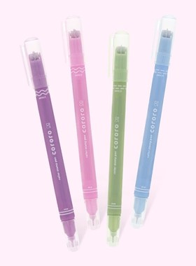 untr太阳星滚轮印章记号笔滚动画波浪线点线头荧光笔彩色创意马克