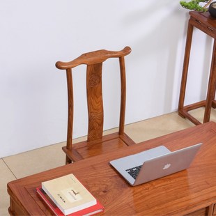 贡艺名居刺猬紫檀书桌红木家具写字台实木办公桌电脑桌