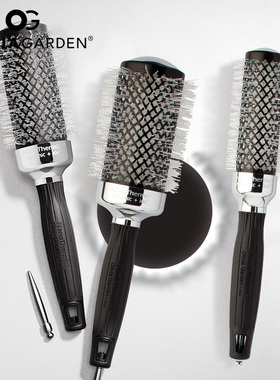 olivi grden卷发梳内扣蓬松造型女士头发家用离子滚梳