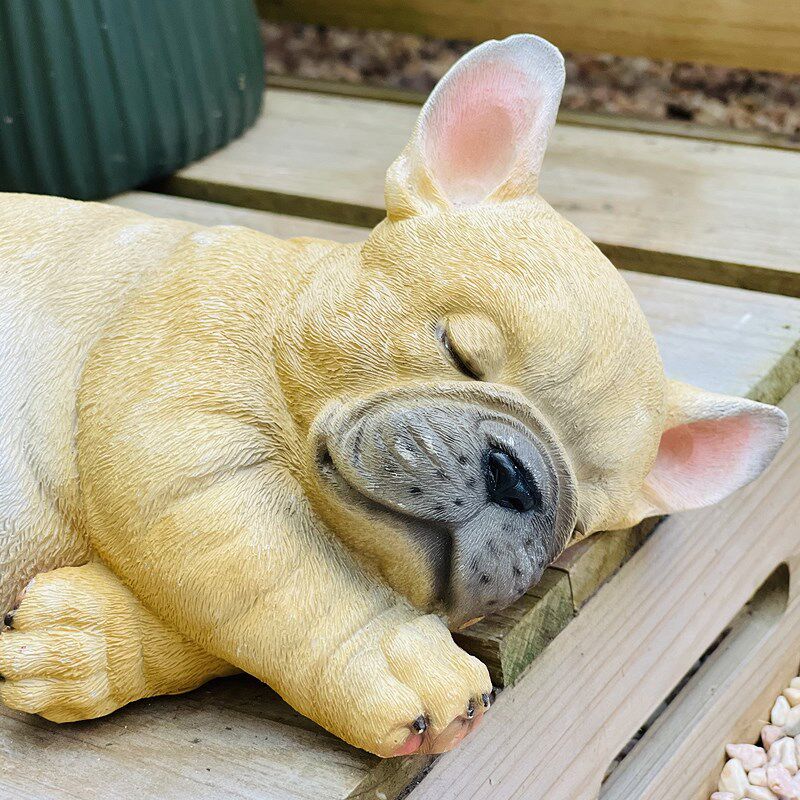 仿真斗牛狗树脂工艺品小狗客厅园庭院装饰爱动物电视柜