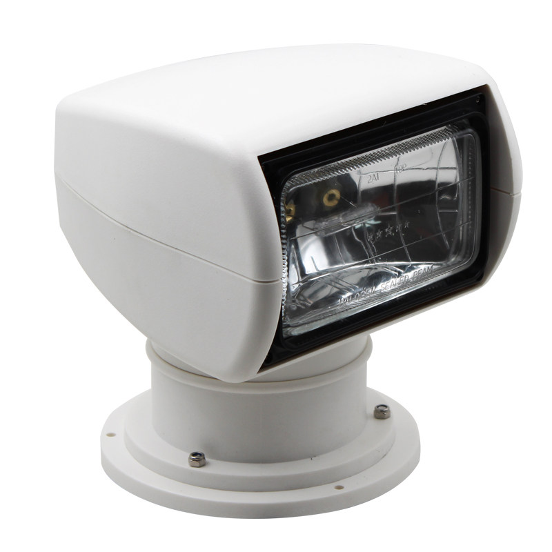 游艇遥控探照灯卤素氙气灯快艇遥控钓鱼艇遥控船用探照灯