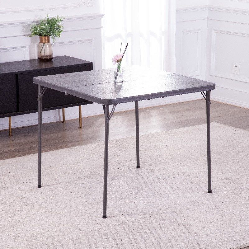 桌塑料聚丙烯桌子宿舍餐桌吸塑小方桌方牌桌