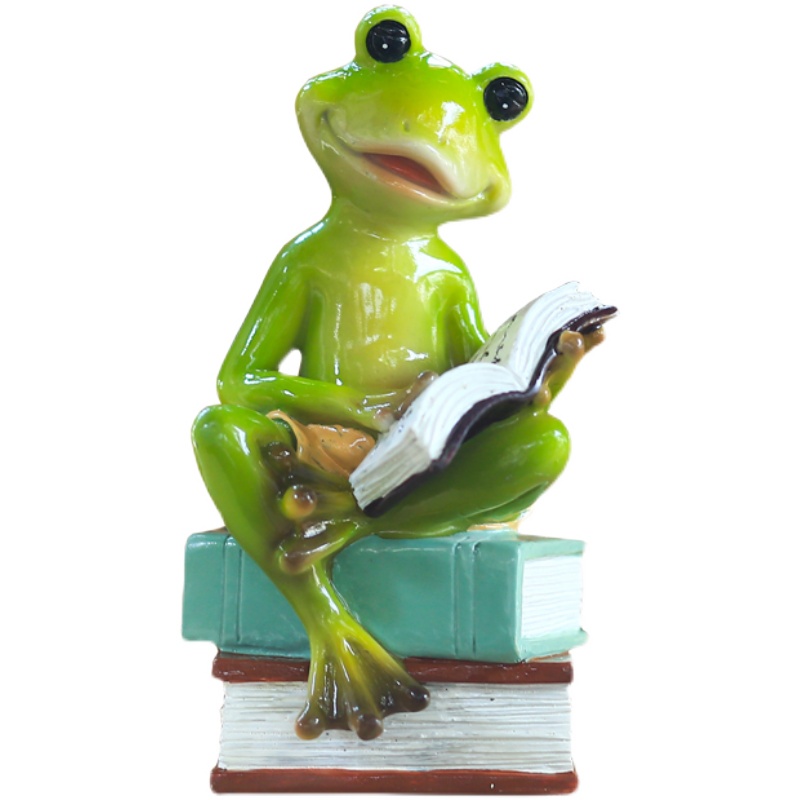 青蛙摆件创意微景观庭院家居桌面装饰可爱动物摆设造景花园艺杂货
