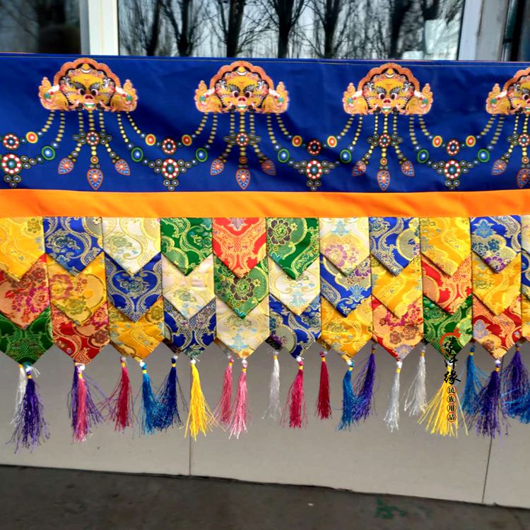 帷幔蒙古族装饰品帷幔少数民族蒙古包餐厅特产店精品挂幔米